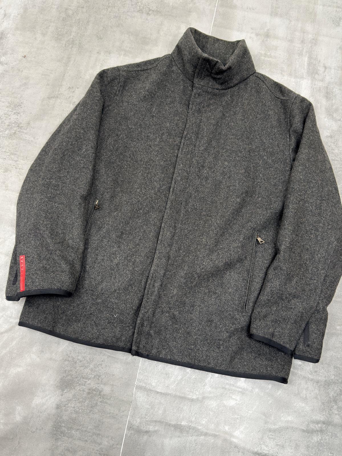 VINTAGE PRADA SPORT F/W 2000 TECHNICAL WOOL JACKET MEDIUM