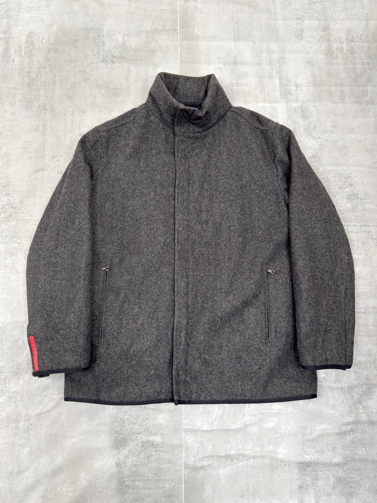 VINTAGE PRADA SPORT F/W 2000 TECHNICAL WOOL JACKET MEDIUM
