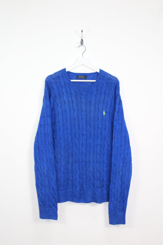 POLO RALPH LAUREN CABLE KNIT JUMPER LARGE