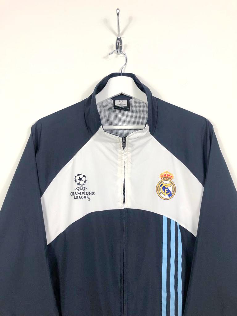 REAL MADRID 2003-04 ADIDAS VINTAGE CHAMPIONS LEAGUE TRACKSUIT TOP JACKET LARGE