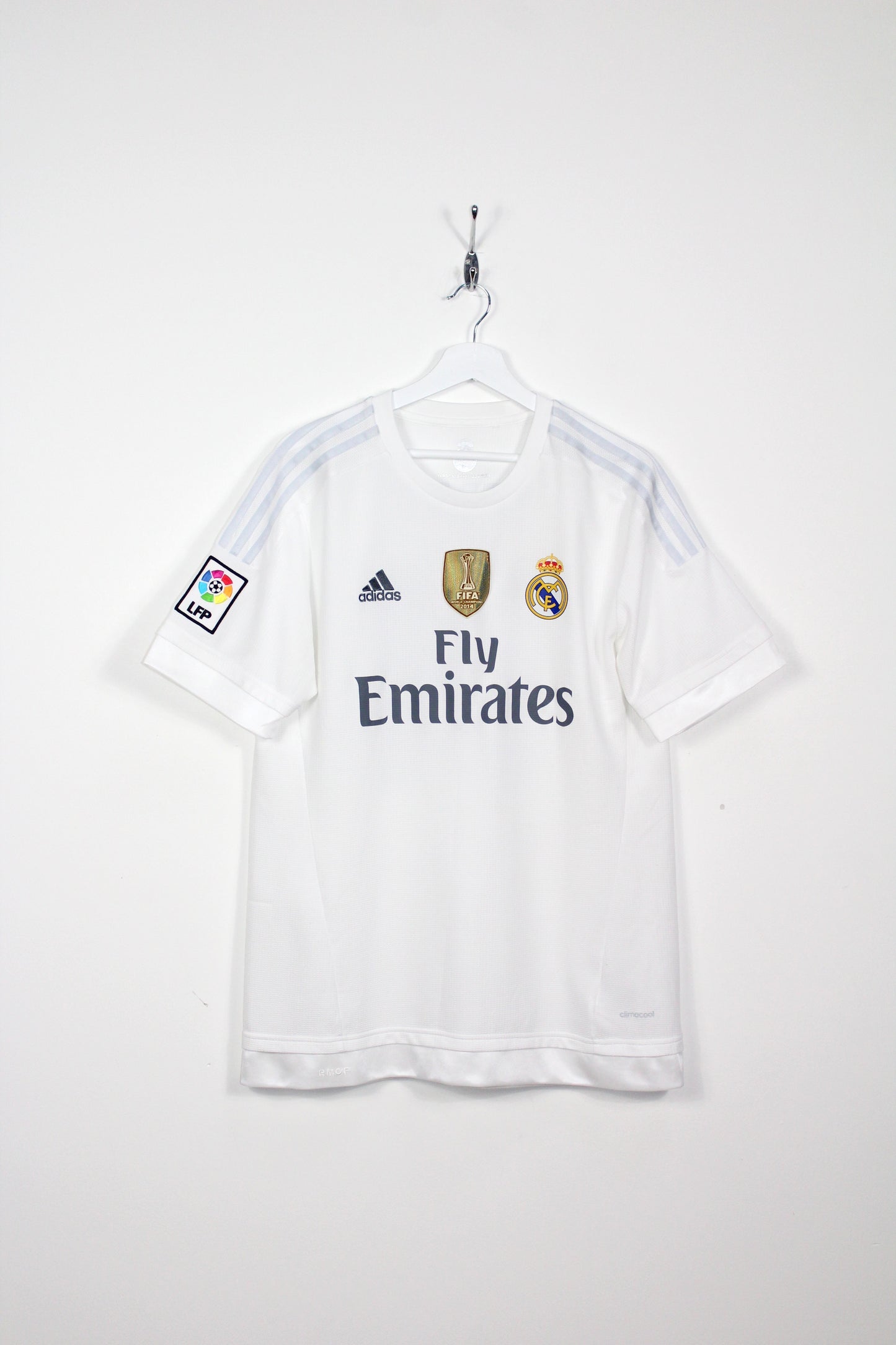 REAL MADRID 2015-16 ADIDAS HOME FOOTBALL SHIRT MODRIC #19 LARGE