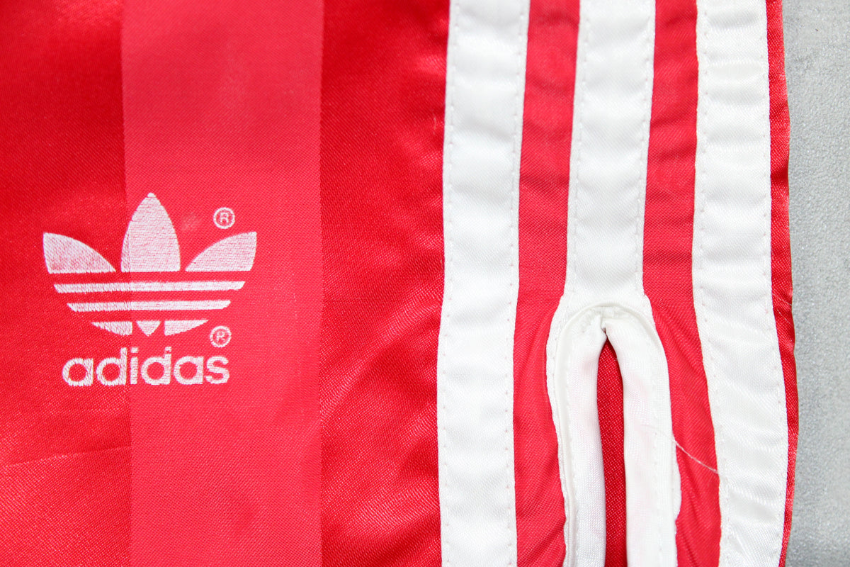 ADIDAS 80'S VINTAGE SHINY RUNNING SPRINTER NYLON SHORTS D6 LARGE