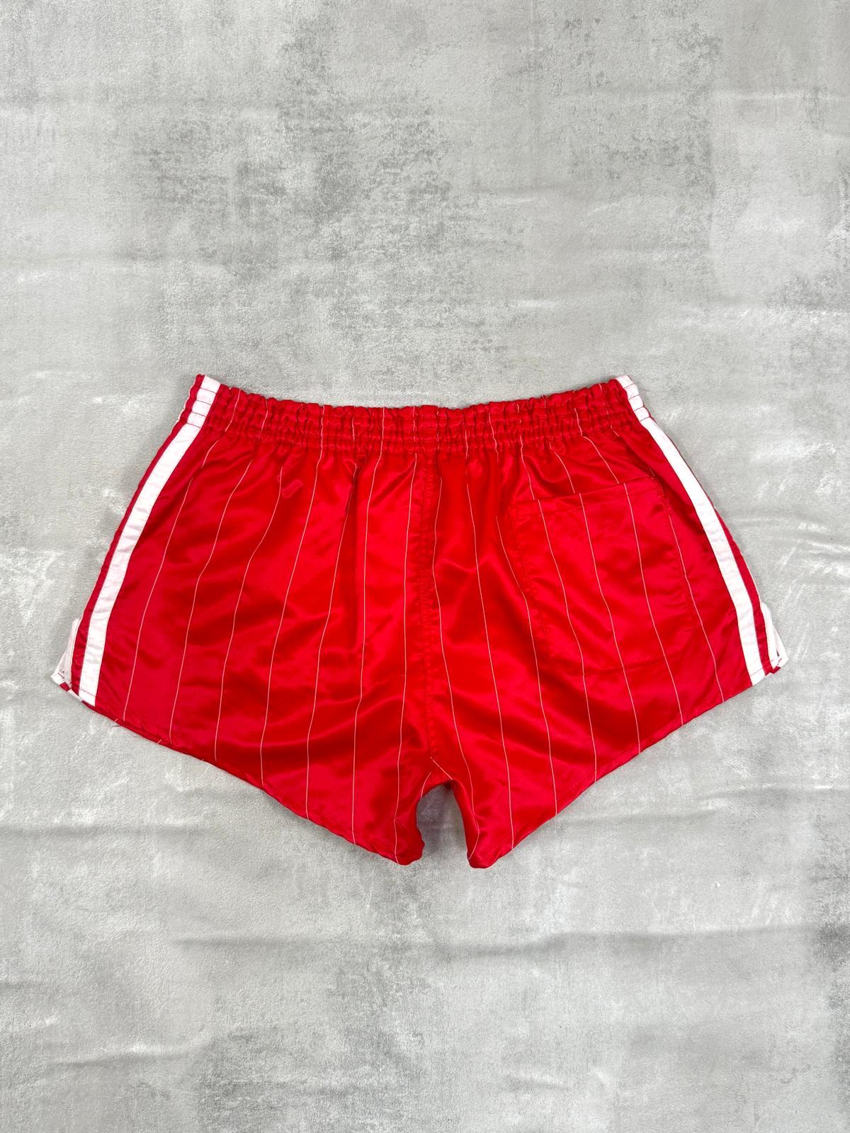 ADIDAS FIRST 80'S VINTAGE SHINY RUNNING SPRINTER NYLON SHORTS D5 MEDIUM