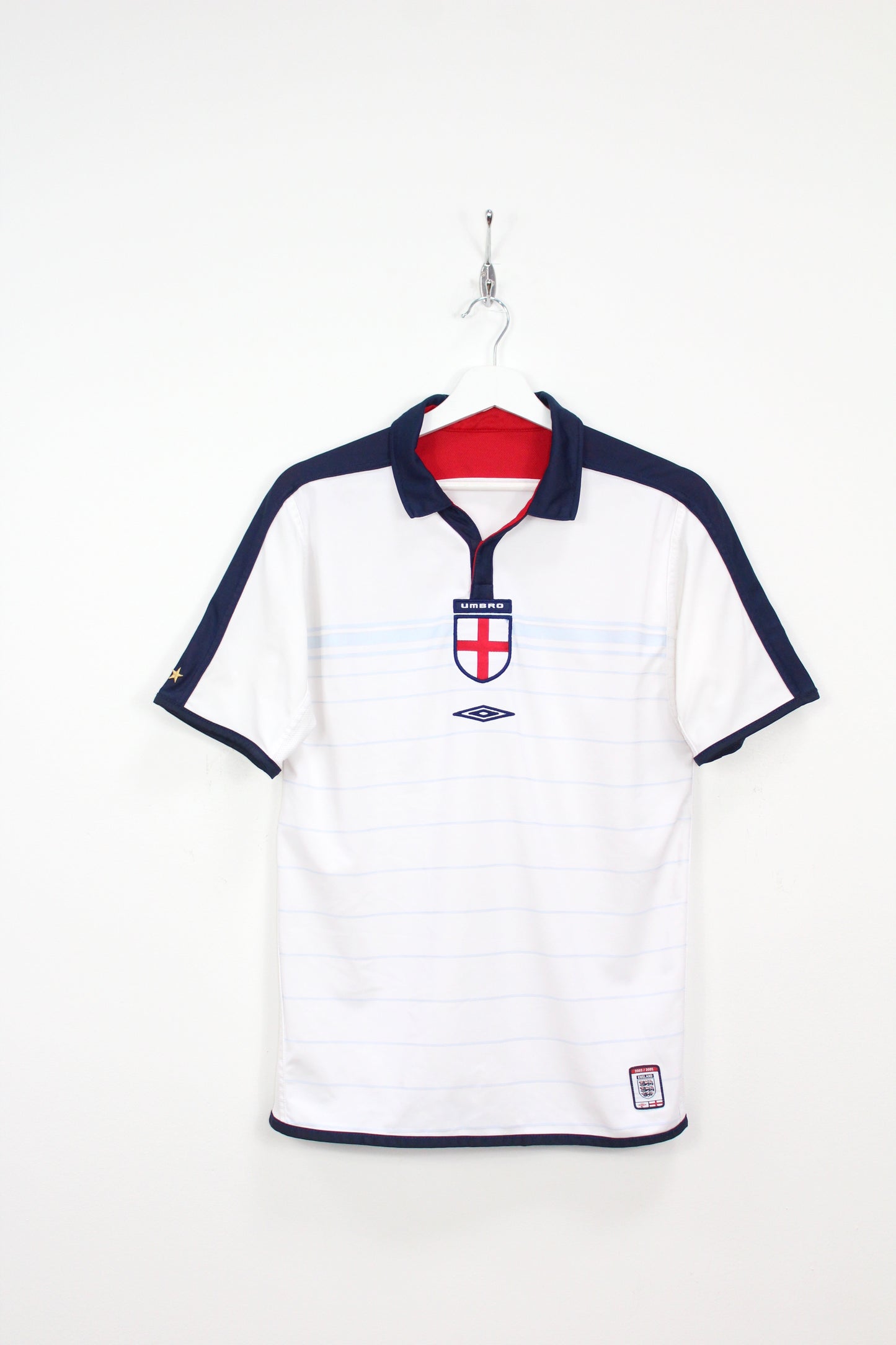 ENGLAND 2003-05 UMBRO HOME FOOTBALL SHIRT MEDIUM