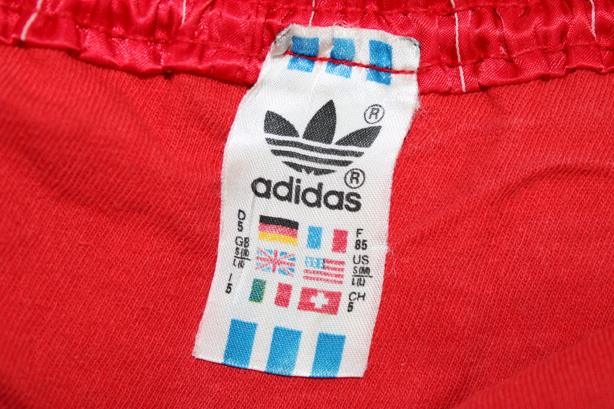 ADIDAS FIRST 80'S VINTAGE SHINY RUNNING SPRINTER NYLON SHORTS D5 MEDIUM