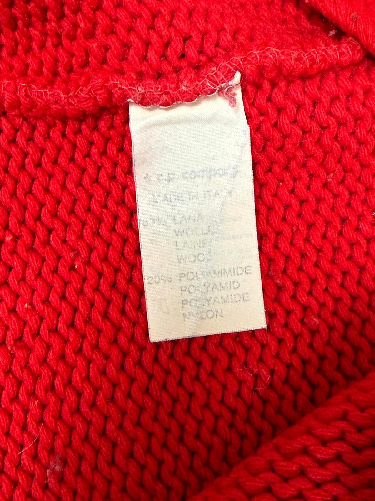 STONE ISLAND 80'S VINTAGE RIBBED WOOL KNIT SWEATSHIRT LARGE