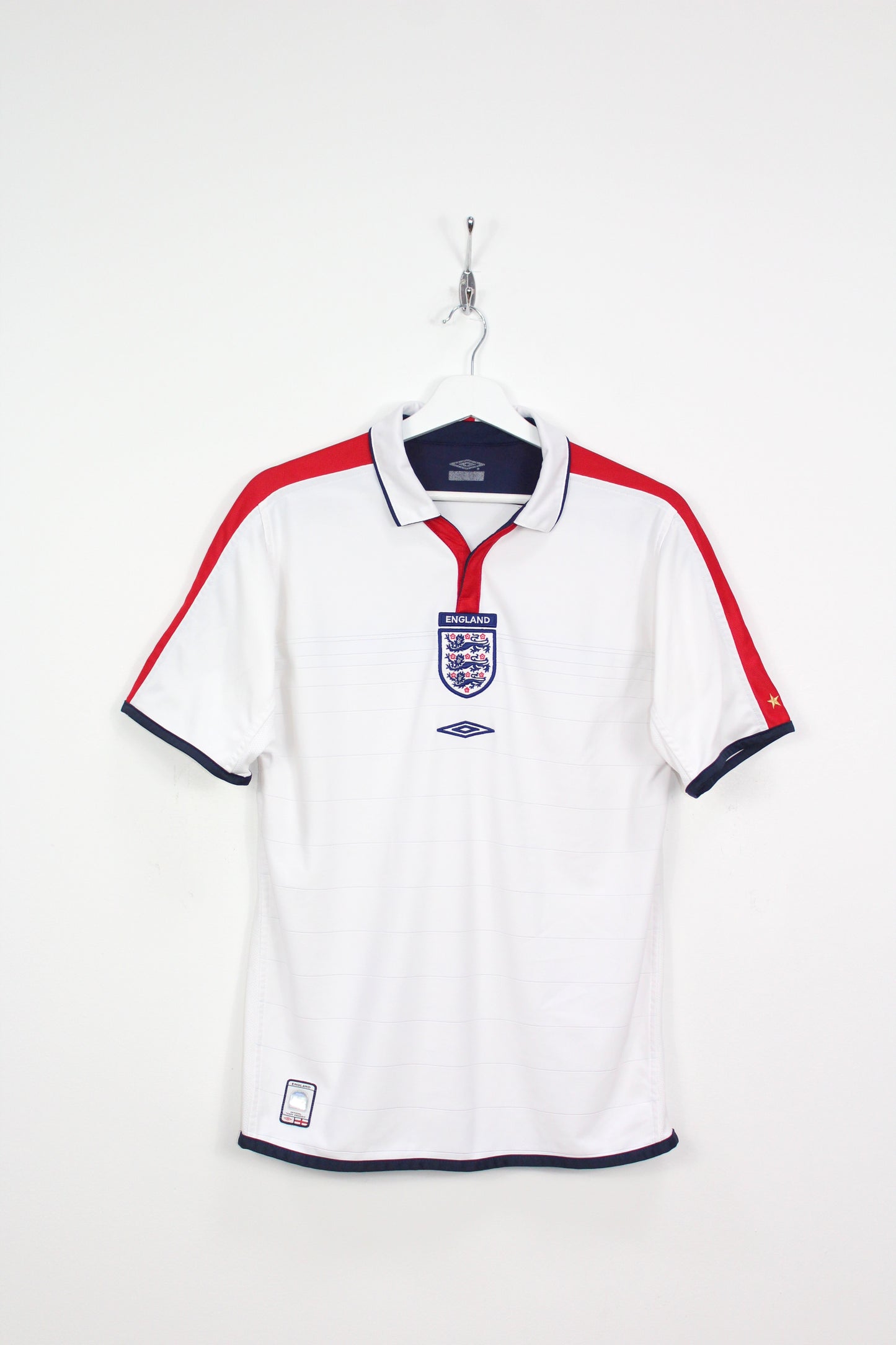 ENGLAND 2003-05 UMBRO HOME FOOTBALL SHIRT MEDIUM