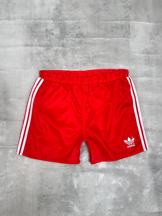 ADIDAS 80'S VINTAGE RUNNING SPRINTER NYLON SHORTS MEDIUM