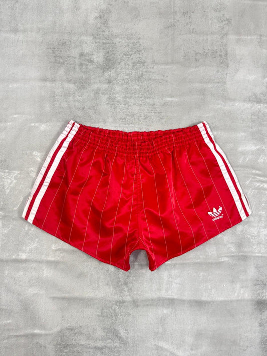 ADIDAS FIRST 80'S VINTAGE SHINY RUNNING SPRINTER NYLON SHORTS D5 MEDIUM