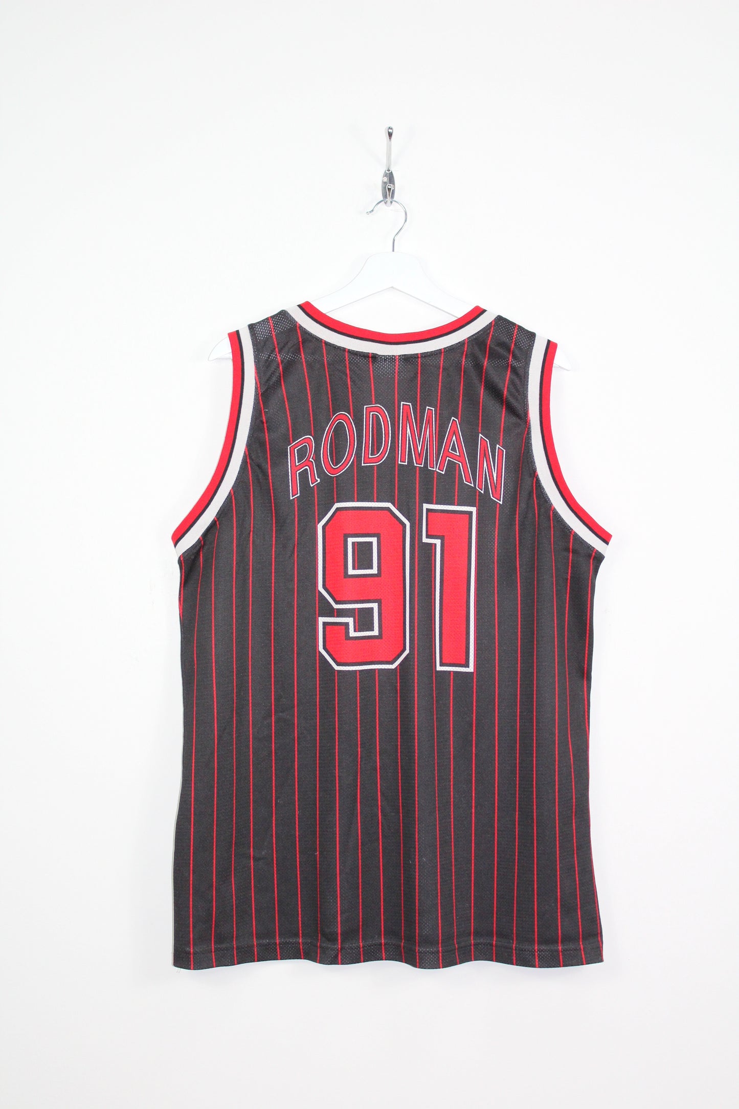 CHAMPION VINTAGE CHICAGO BULLS 1995-96 #91 RODMAN NBA JERSEY XL