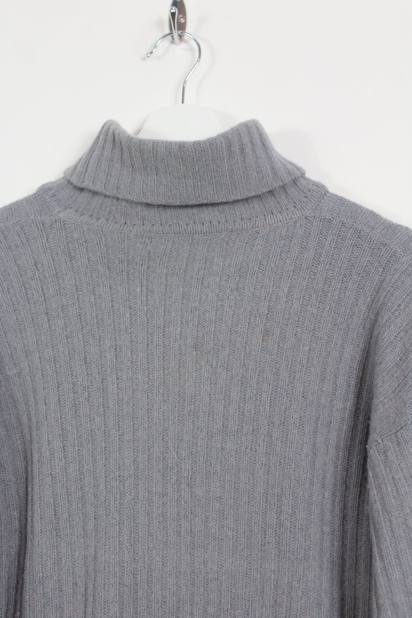 STONE ISLAND 80'S VINTAGE TURTLE NECK KNIT WOOL JUMPER MEDIUM