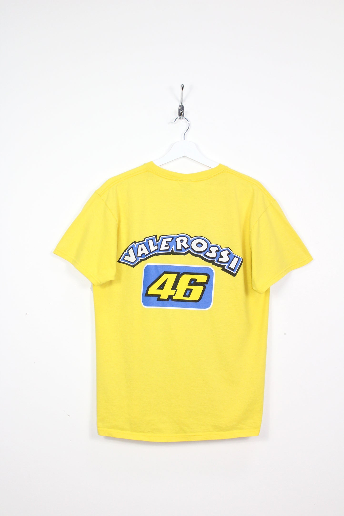 VINTAGE VALENTINO ROSSI THE DOCTOR 46 SIGNED MOTO GP MOTORBIKE T-SHIRT LARGE