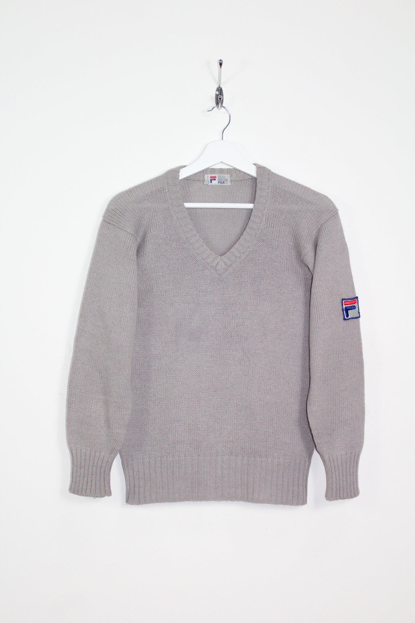 FILA 70'S VINTAGE ROC NEIGE SKI KNIT WOOL JUMPER SMALL