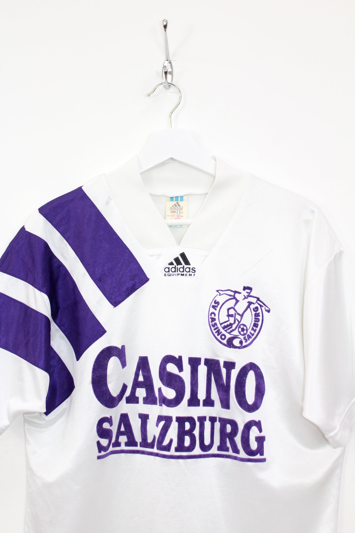 ADIDAS VINTAGE CASINO SALZBURG 1994-95 HOME FOOTBALL SHIRT MEDIUM