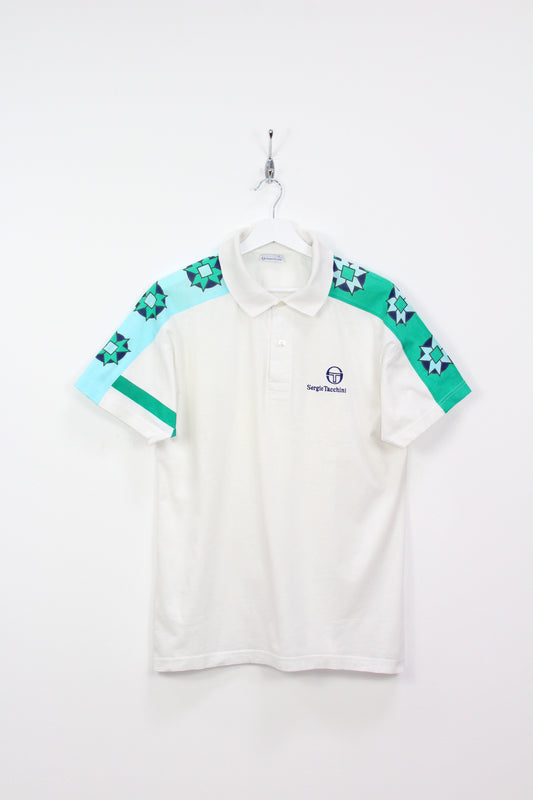 SERGIO TACCHINI 90'S VINTAGE SAMPRAS WIMBLEDON 1991 TENNIS POLO SHIRT LARGE