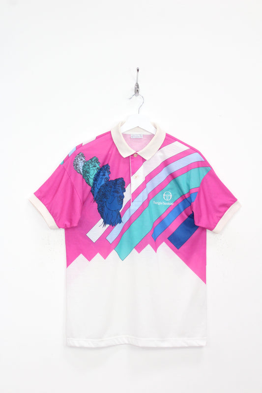 SERGIO TACCHINI 90'S VINTAGE SAMPRAS TENNIS POLO SHIRT MEDIUM