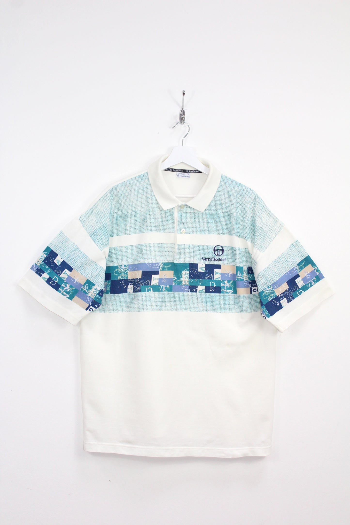 SERGIO TACCHINI 90'S VINTAGE SAMPRAS 1993 TENNIS POLO XXL