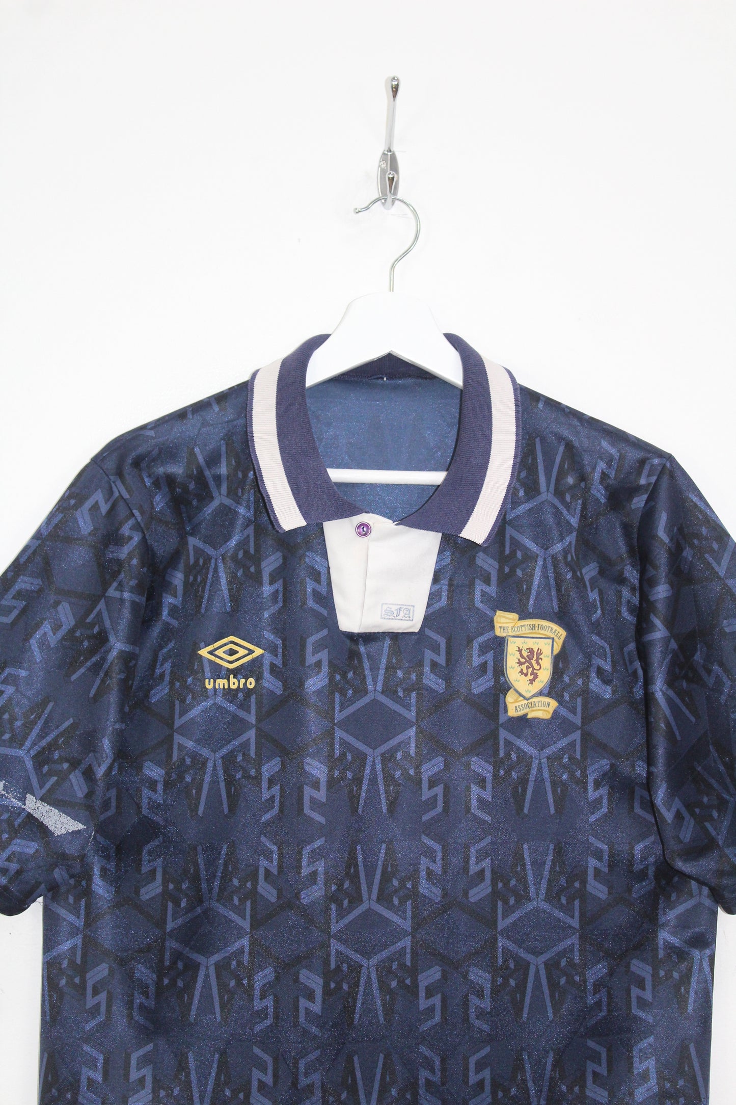 VINTAGE SCOTLAND 1991-94 UMBRO HOME FOOTBALL SHIRT LARGE