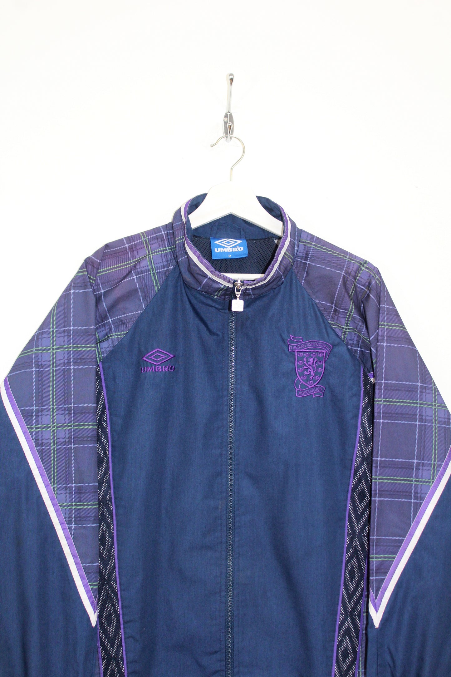 VINTAGE SCOTLAND 1996 UMBRO TRACKSUIT TOP JACKET MEDIUM