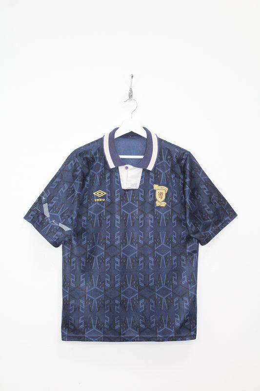 VINTAGE SCOTLAND 1991-94 UMBRO HOME FOOTBALL SHIRT LARGE