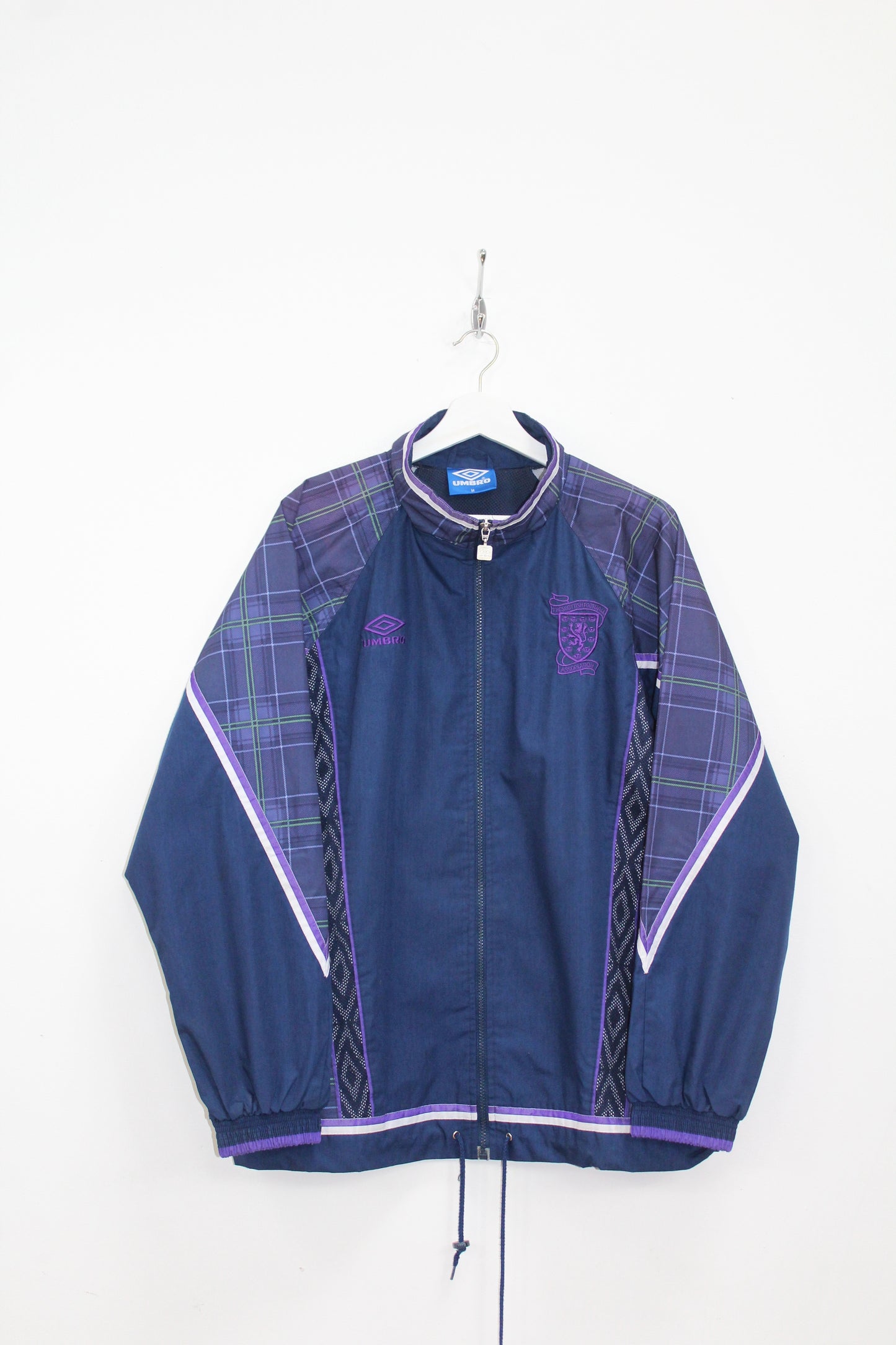 VINTAGE SCOTLAND 1996 UMBRO TRACKSUIT TOP JACKET MEDIUM