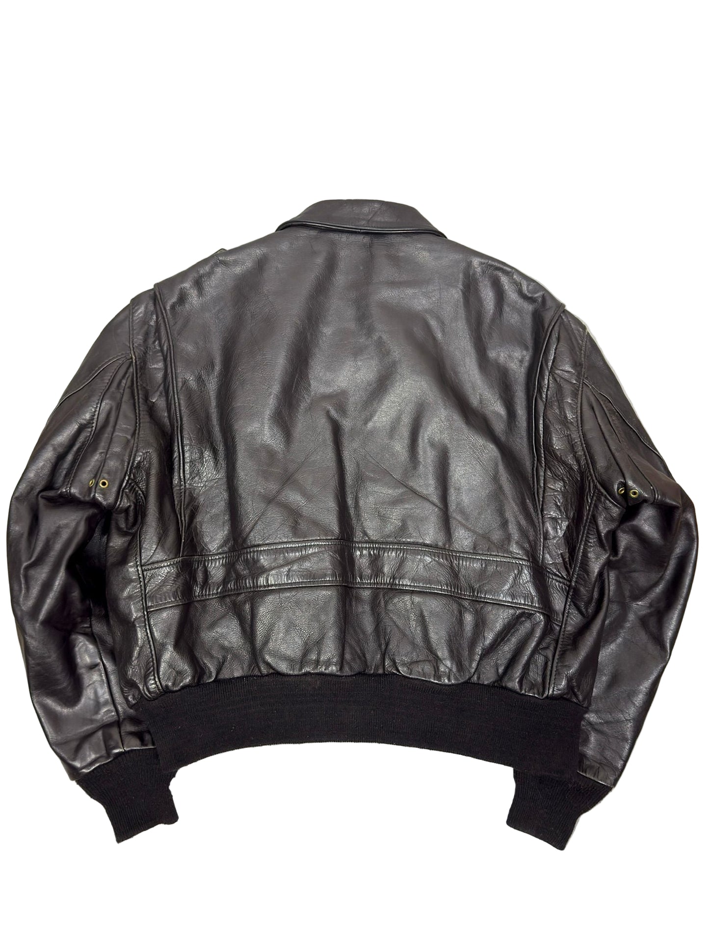 SCHOTT 90'S VINTAGE A-2 LEATHER FLIGHT JACKET MEDIUM