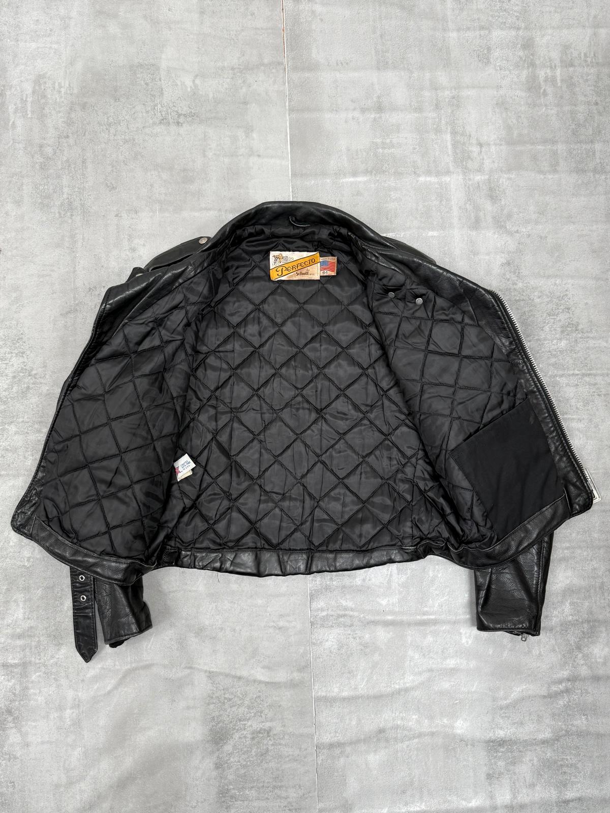 SCHOTT NYC PERFECTO 90'S VINTAGE DOUBLE RIDERS MOTORCYCLE LEATHER JACKET MEDIUM