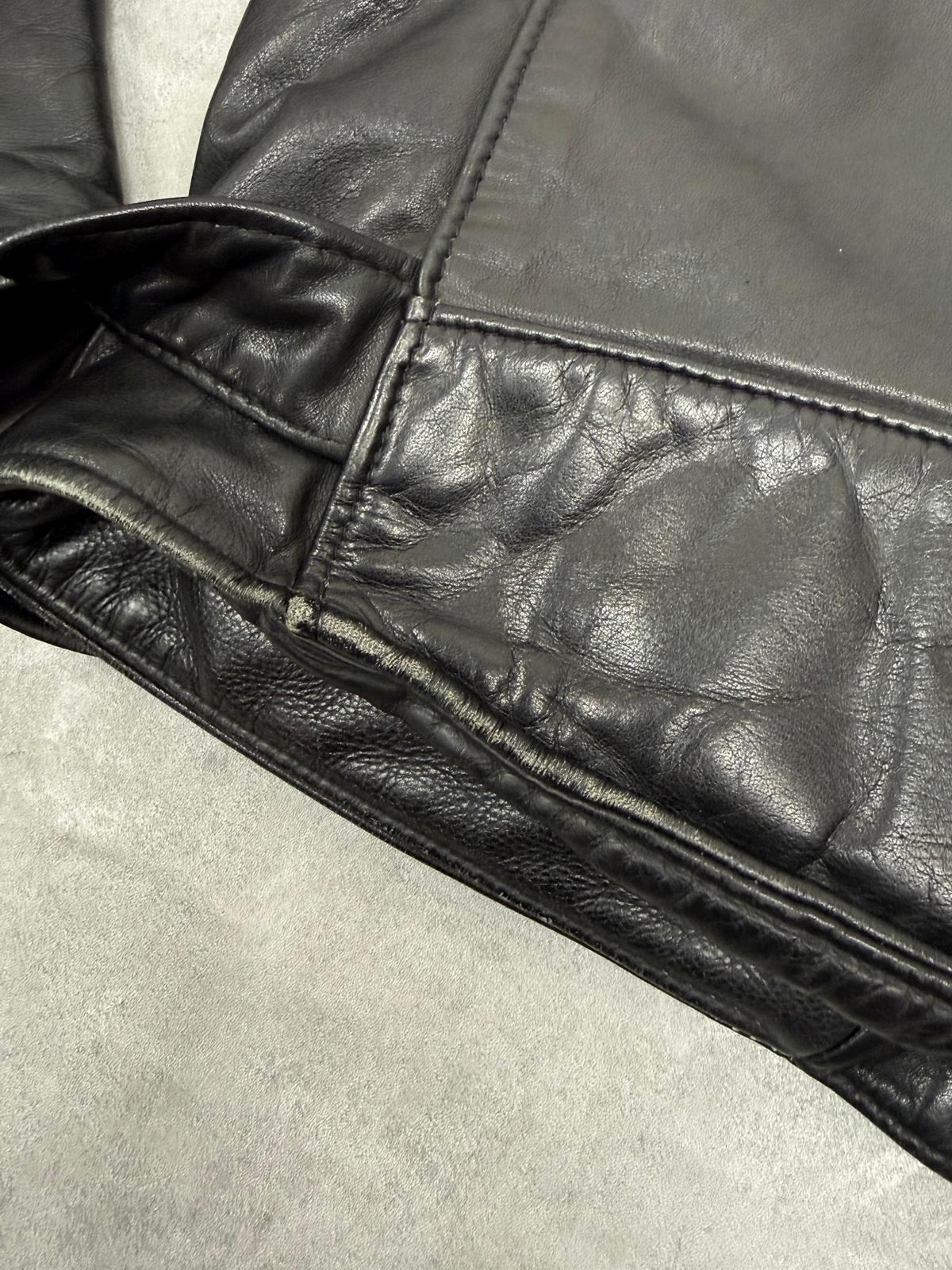 SCHOTT NYC PERFECTO 90'S VINTAGE DOUBLE RIDERS MOTORCYCLE LEATHER JACKET MEDIUM