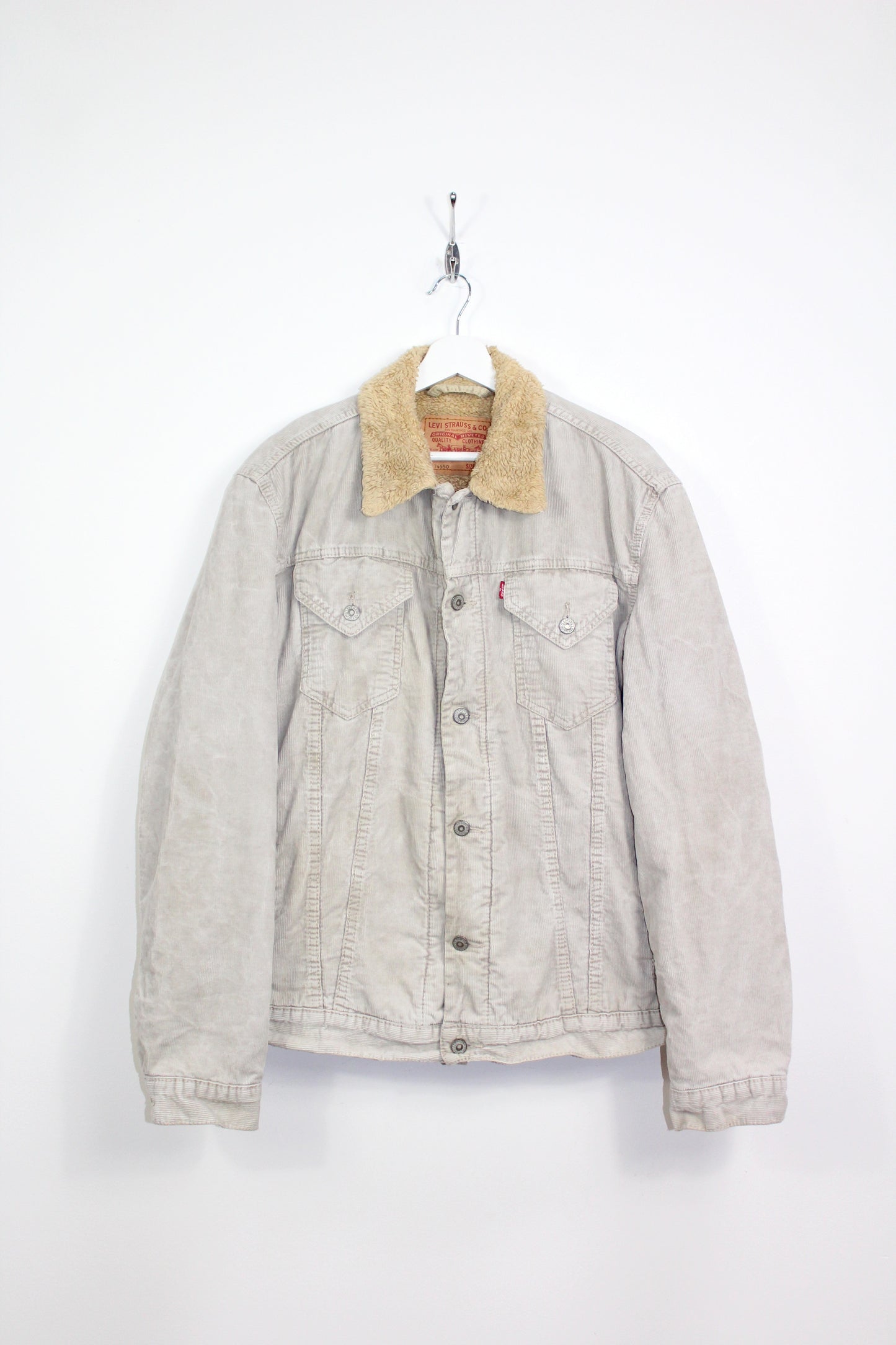 VINTAGE LEVI'S SHERPA CORDUROY JACKET LARGE