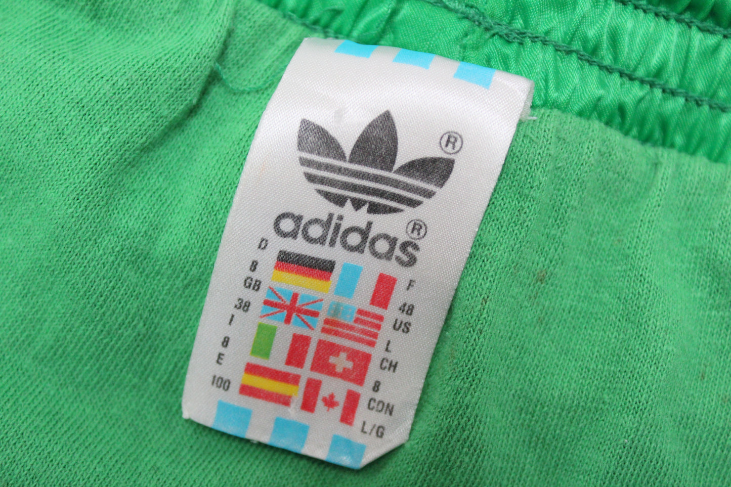 ADIDAS 80'S VINTAGE SHINY RUNNING SPRINTER NYLON SHORTS D8 XL