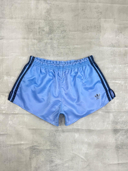 ADIDAS FIRST 80'S VINTAGE SHINY RUNNING SPRINTER NYLON SHORTS D7 XL
