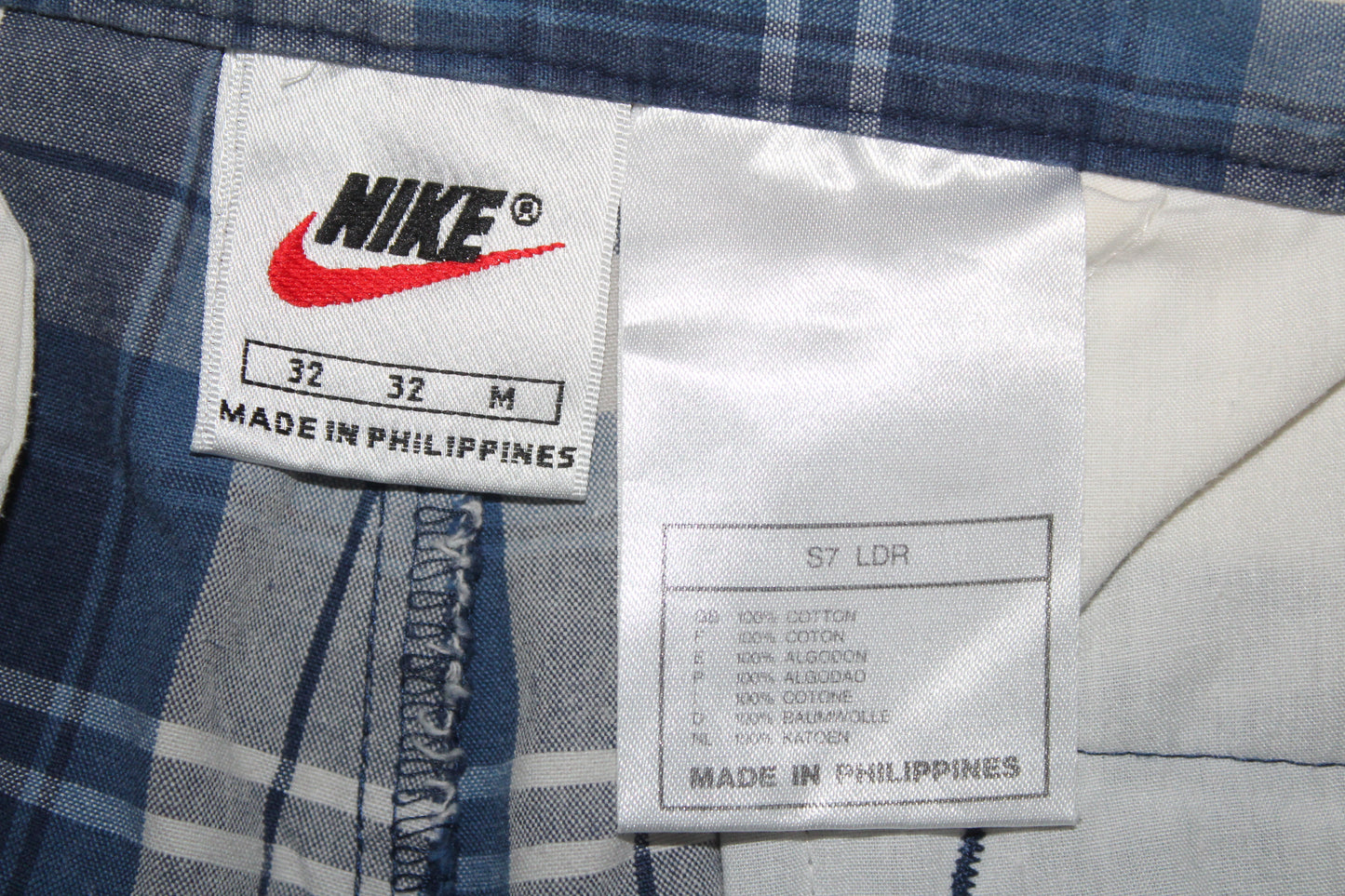 NIKE VINTAGE TN CHALLENGE COURT SAMPRAS 1994 WINDOW PANE TENNIS SHORTS MEDIUM