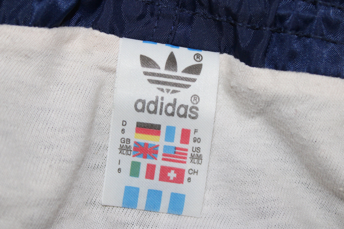 ADIDAS 80'S VINTAGE SHINY RUNNING SPRINTER NYLON SHORTS D6 LARGE