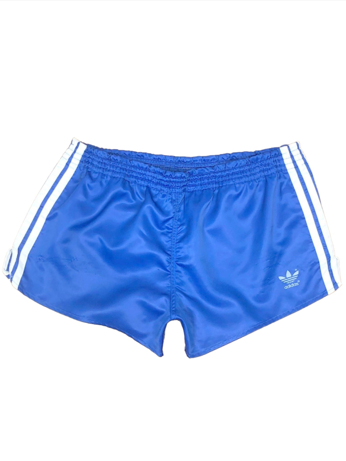 ADIDAS 80'S VINTAGE SHINY RUNNING SPRINTER NYLON SHORTS LARGE