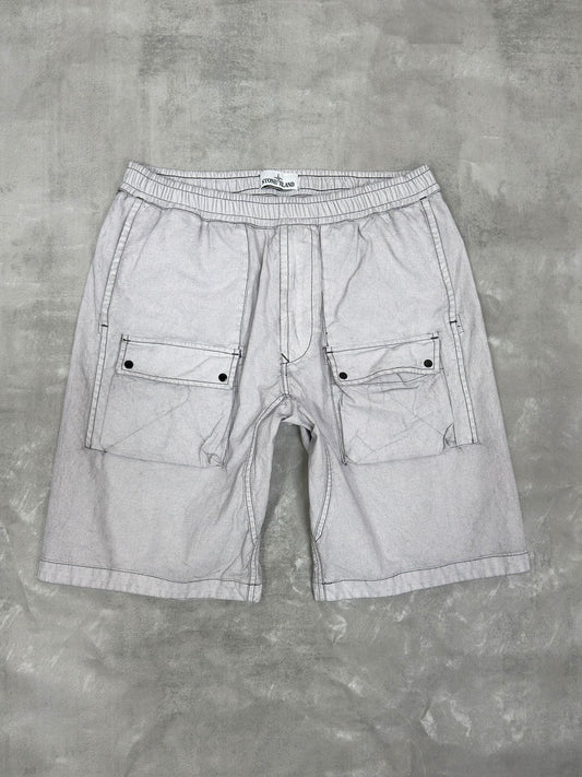 STONE ISLAND SS 2019 TYPE RE BERMUDA CARGO SHORTS W 33" LARGE