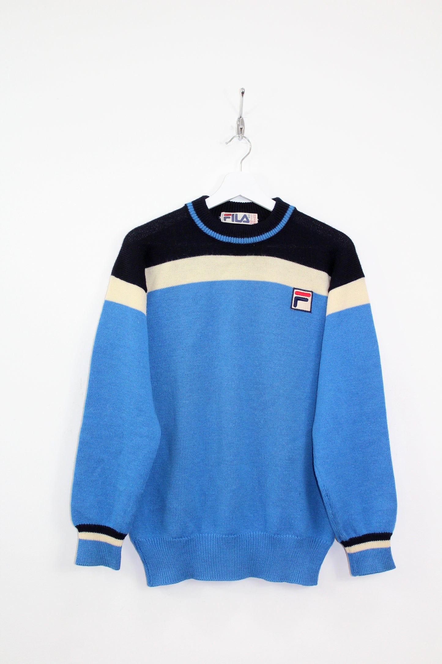 FILA 80'S VINTAGE SIRO SKI KNIT WOOL SWEATSHIRT MEDIUM