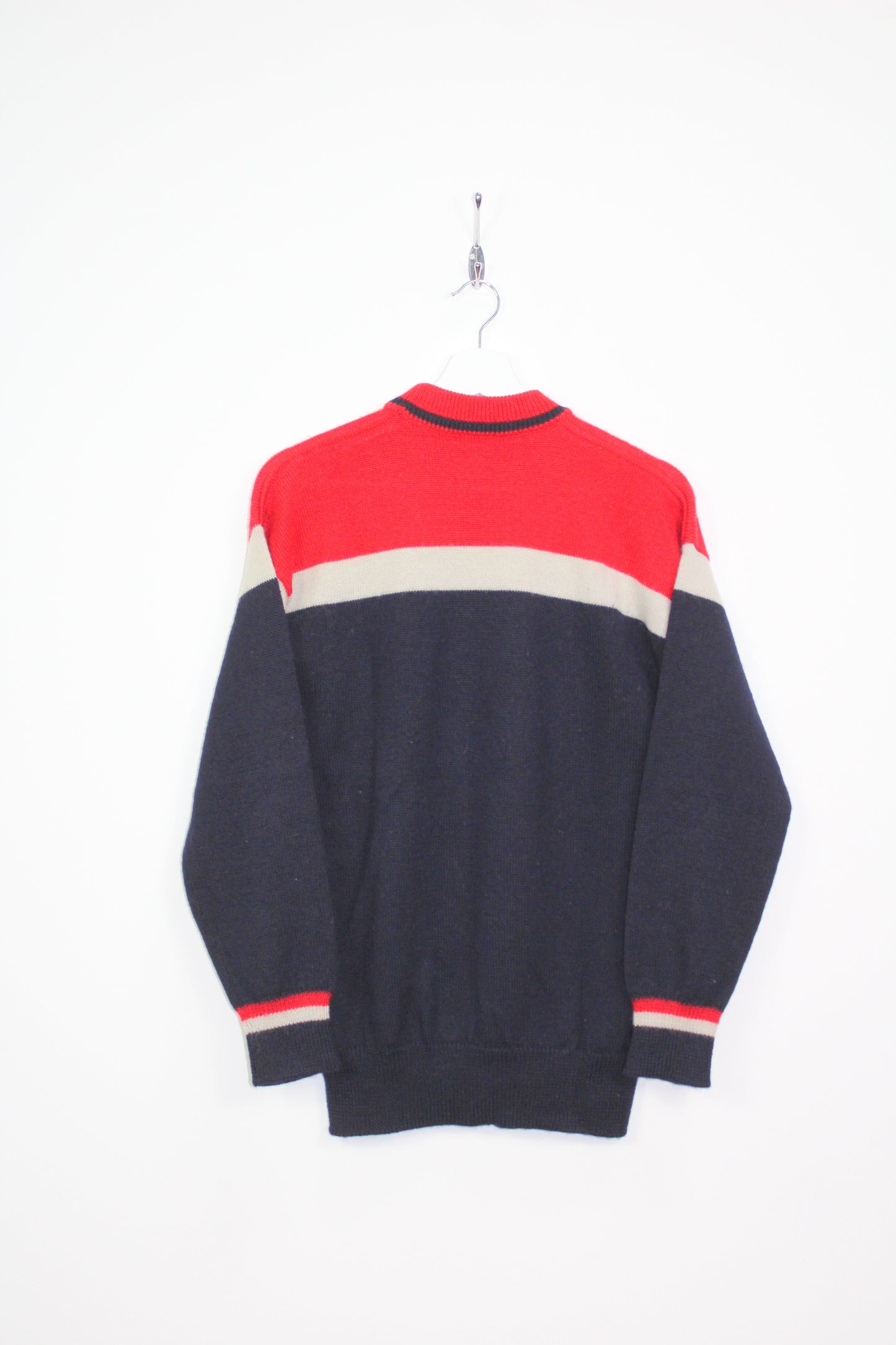 FILA 80'S VINTAGE SIRO SKI KNIT WOOL JUMPER MEDIUM