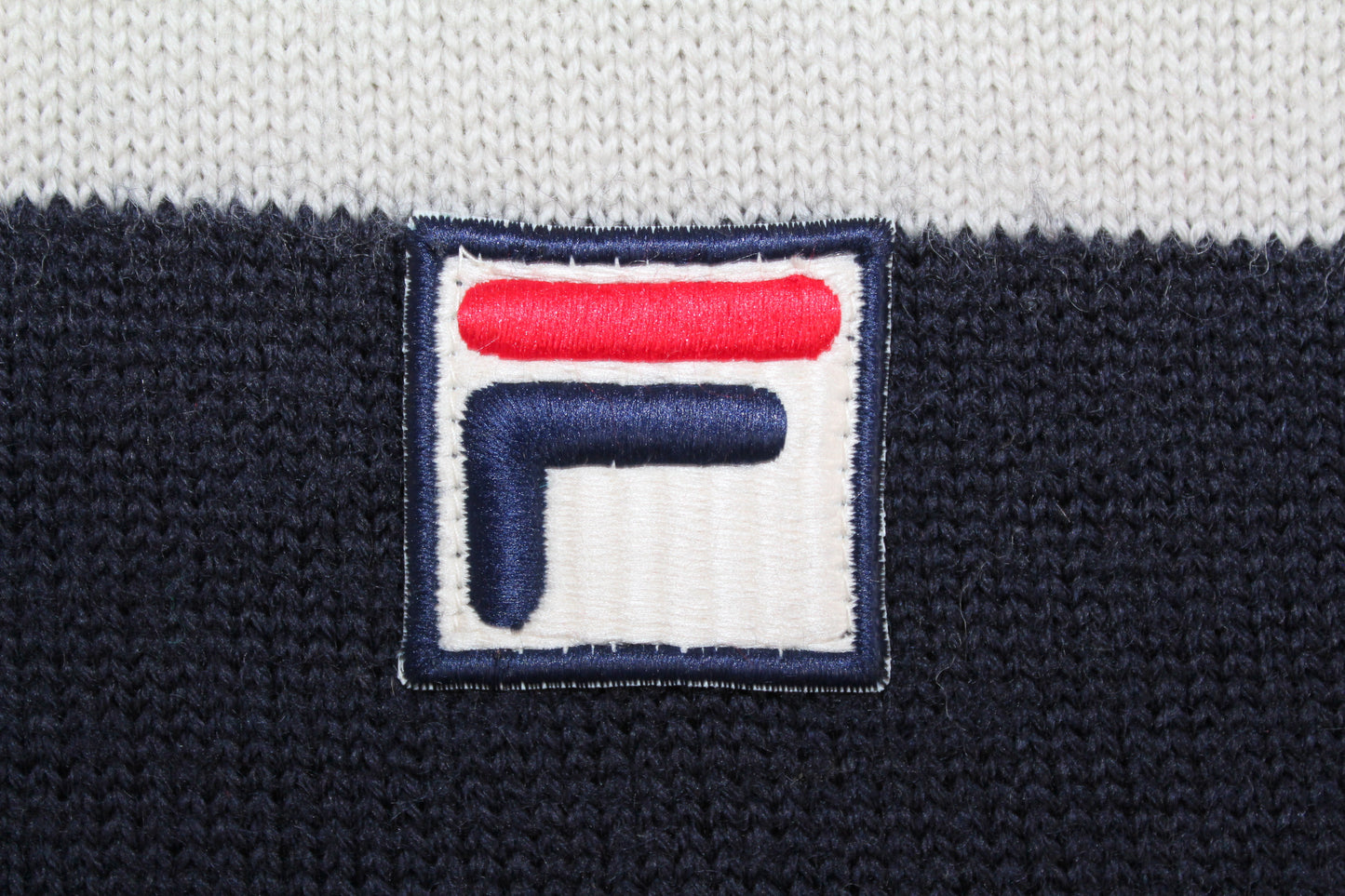 FILA 80'S VINTAGE SIRO SKI KNIT WOOL JUMPER MEDIUM