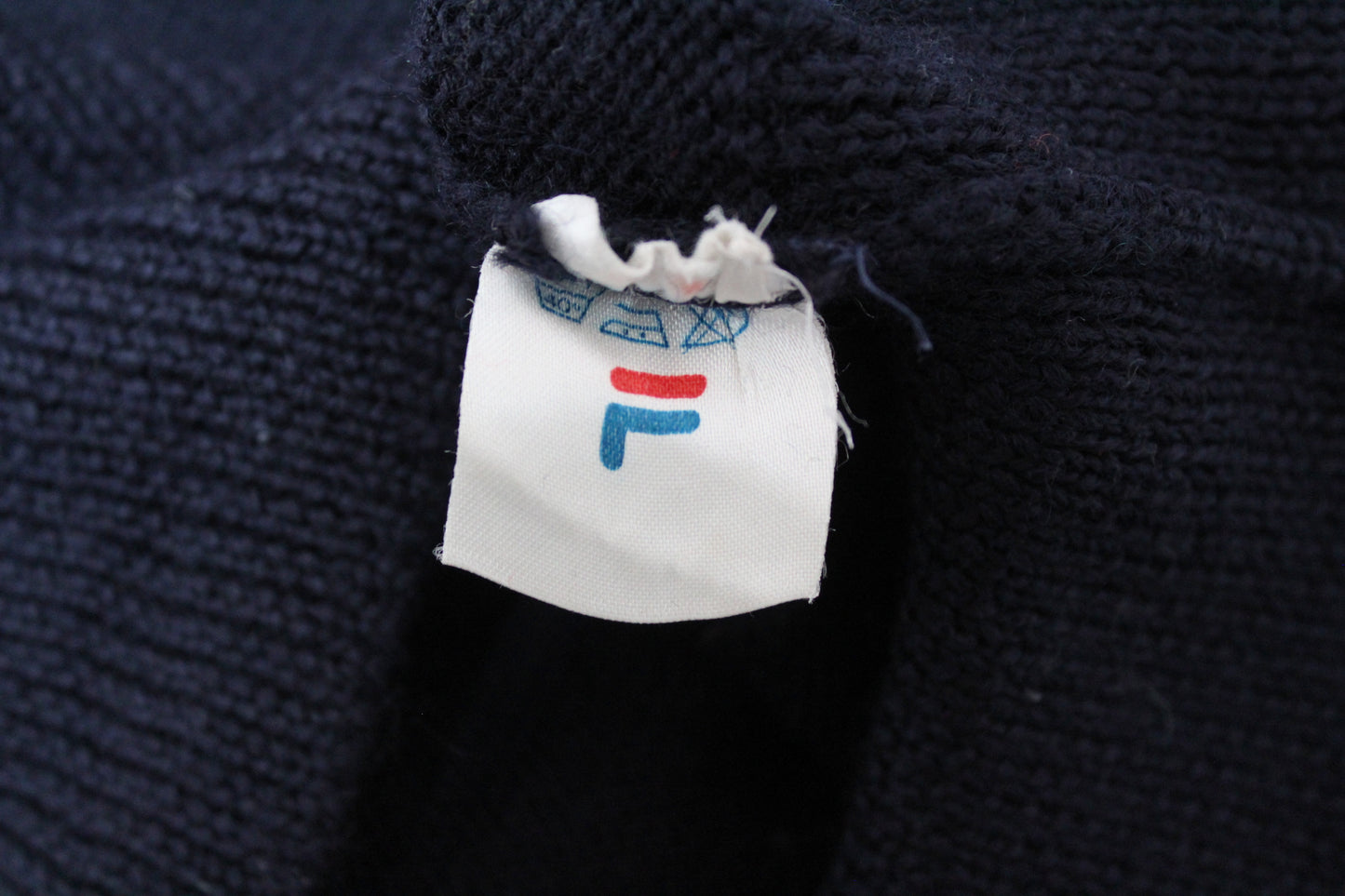 FILA 80'S VINTAGE SIRO SKI KNIT WOOL JUMPER MEDIUM