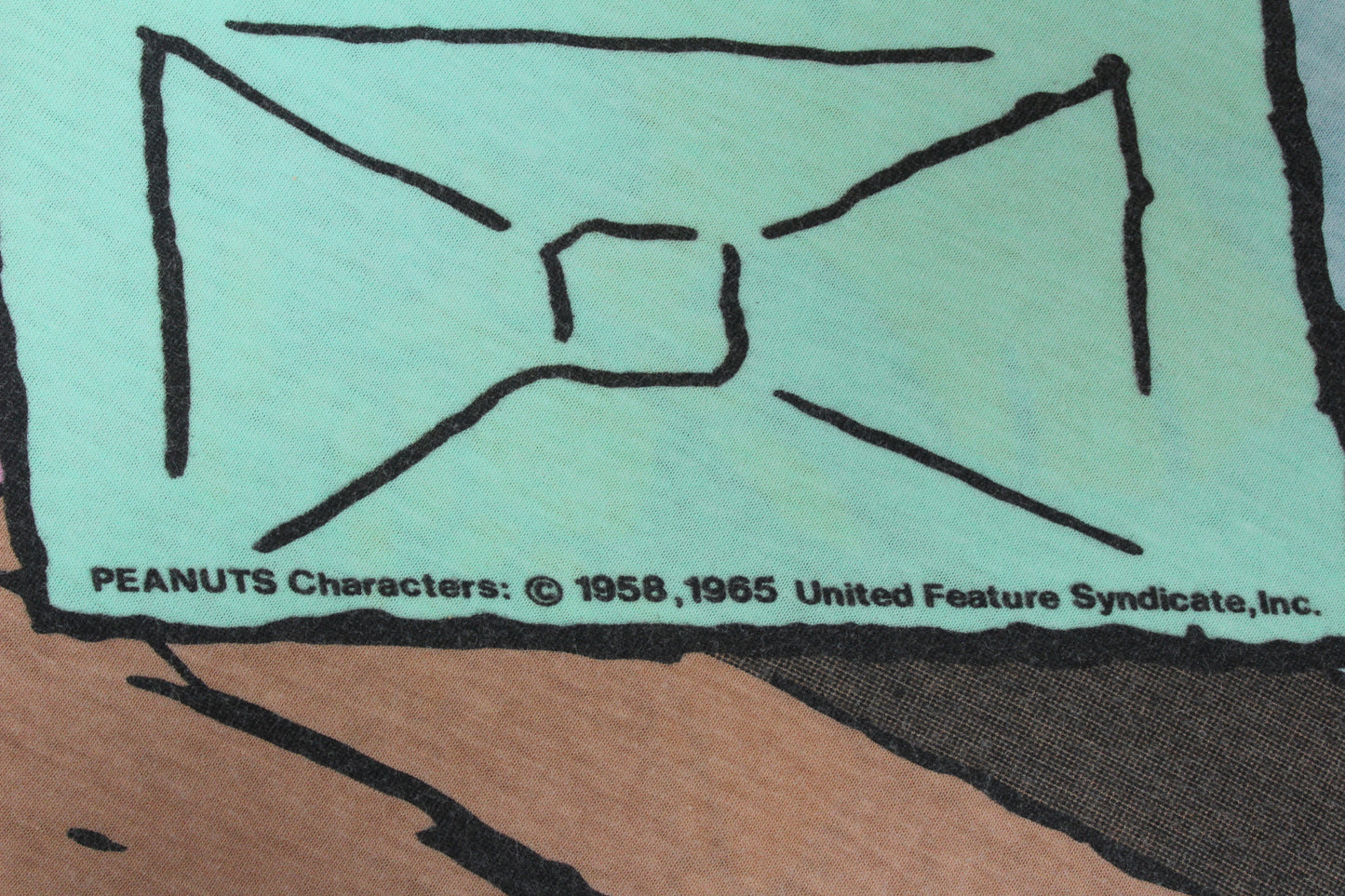 VINTAGE 90'S PEANUTS SNOOPY SPACE WAY SCENE T-SHIRT XXL