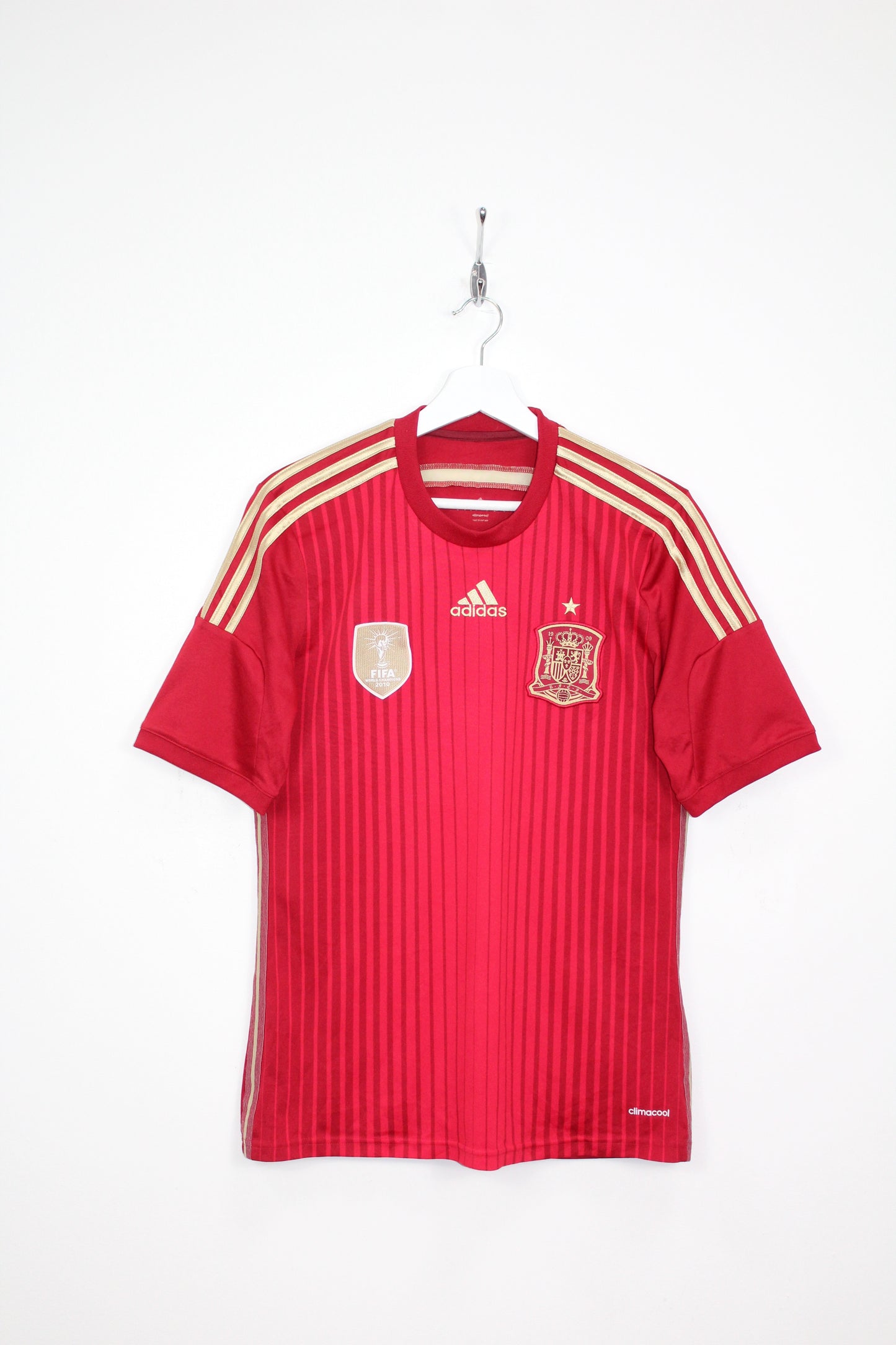 SPAIN WORLD CUP 2014 ADIDAS HOME FOOTBALL SHIRT SMALL