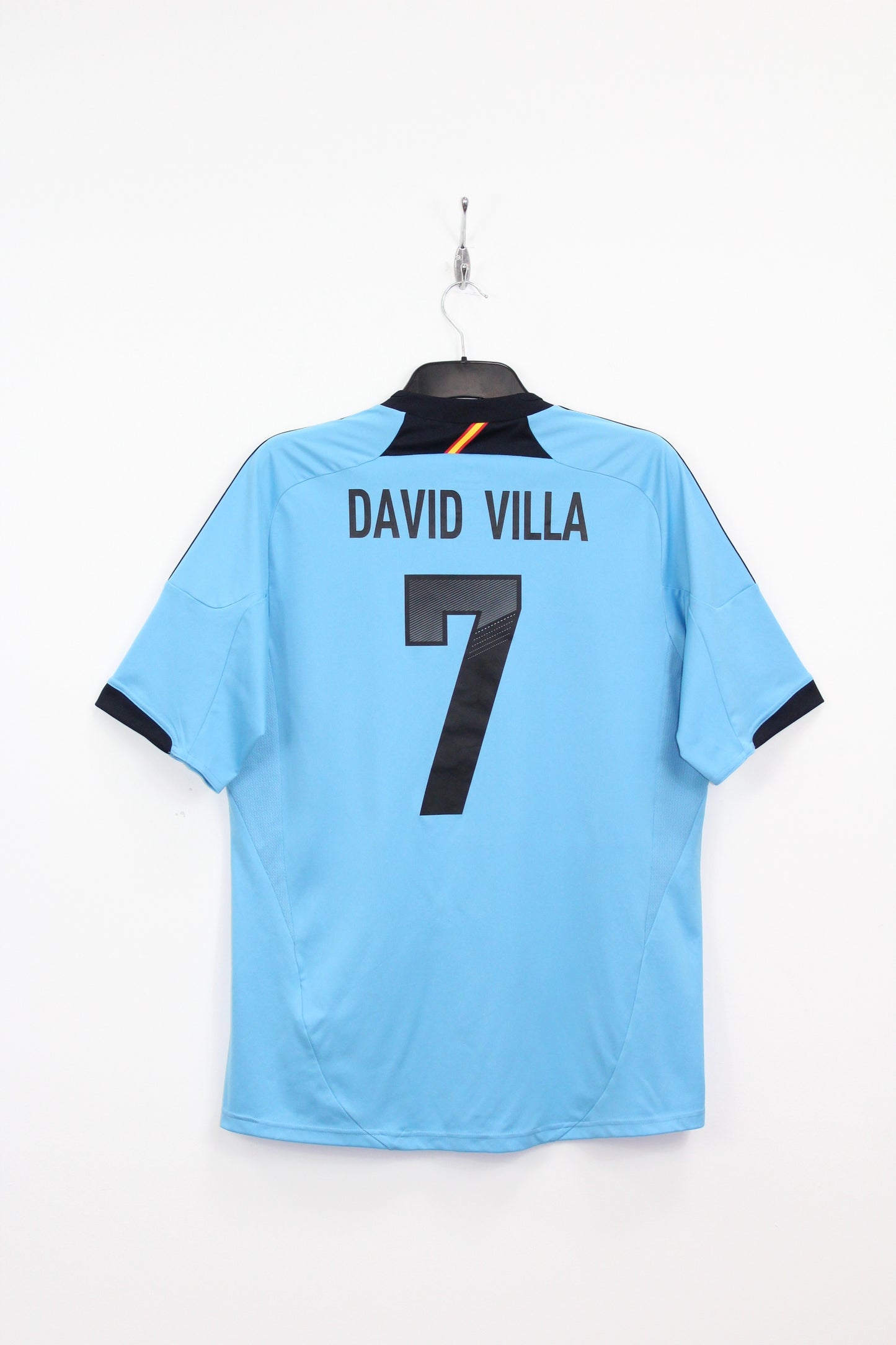 SPAIN 2012-2013 ADIDAS AWAY FOOTBALL SHIRT DAVID VILLA #7