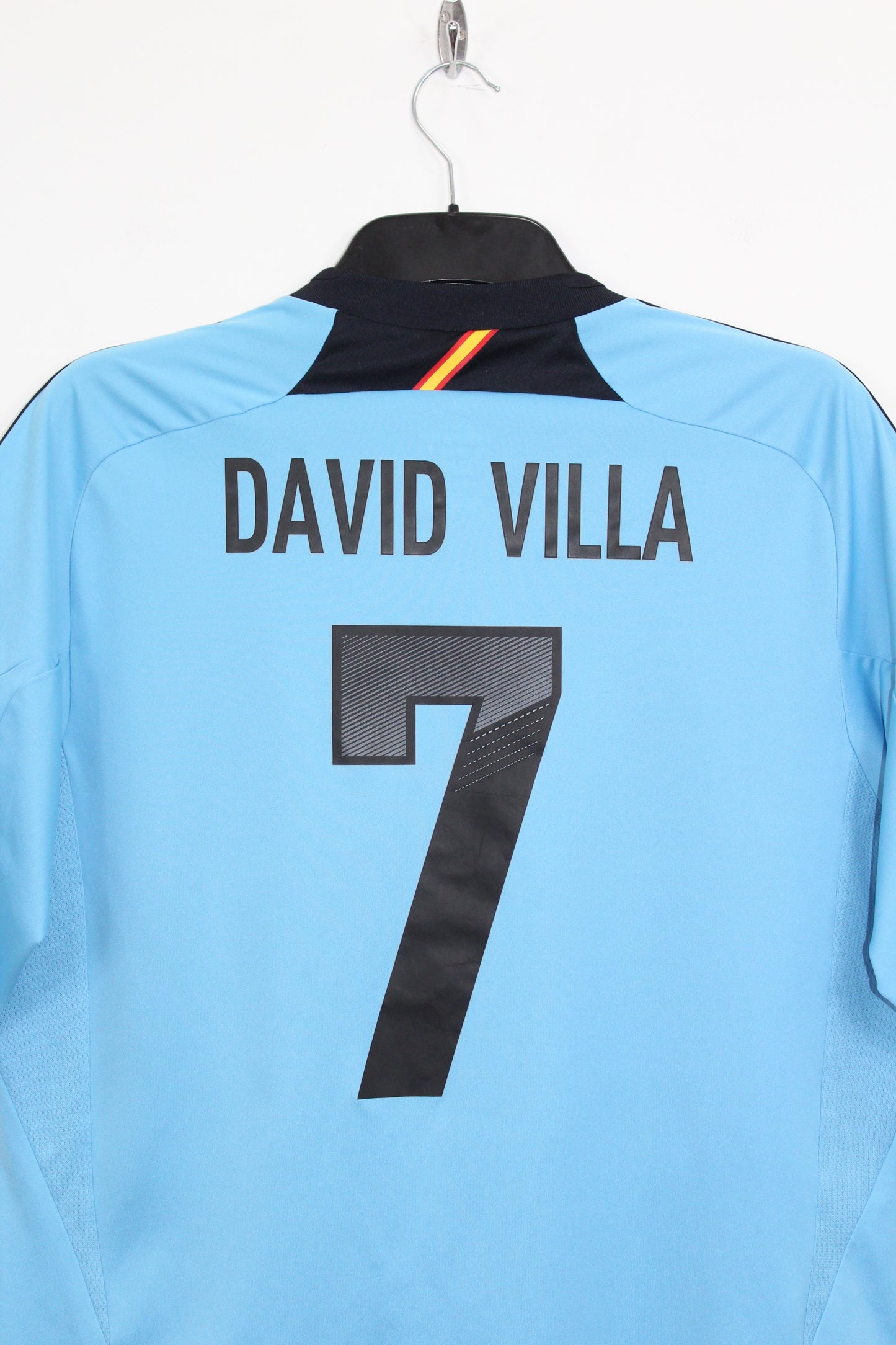 SPAIN 2012-2013 ADIDAS AWAY FOOTBALL SHIRT DAVID VILLA #7