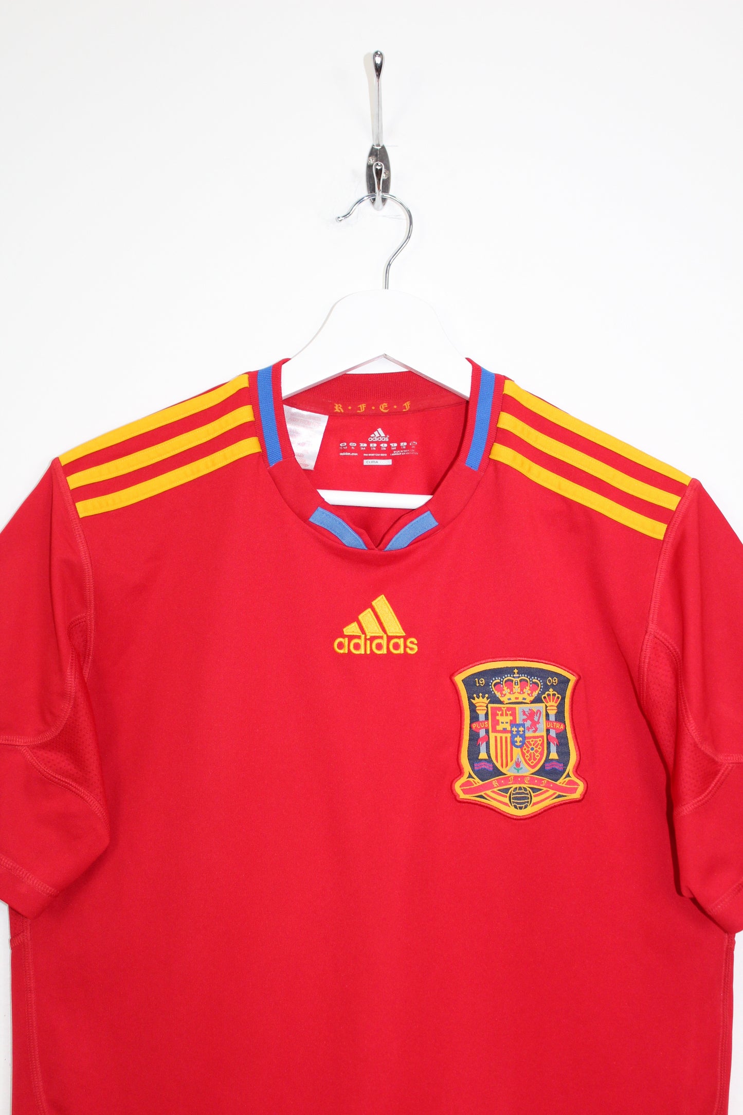 SPAIN WORLD CUP 2010 ADIDAS HOME FOOTBALL SHIRT SMALL