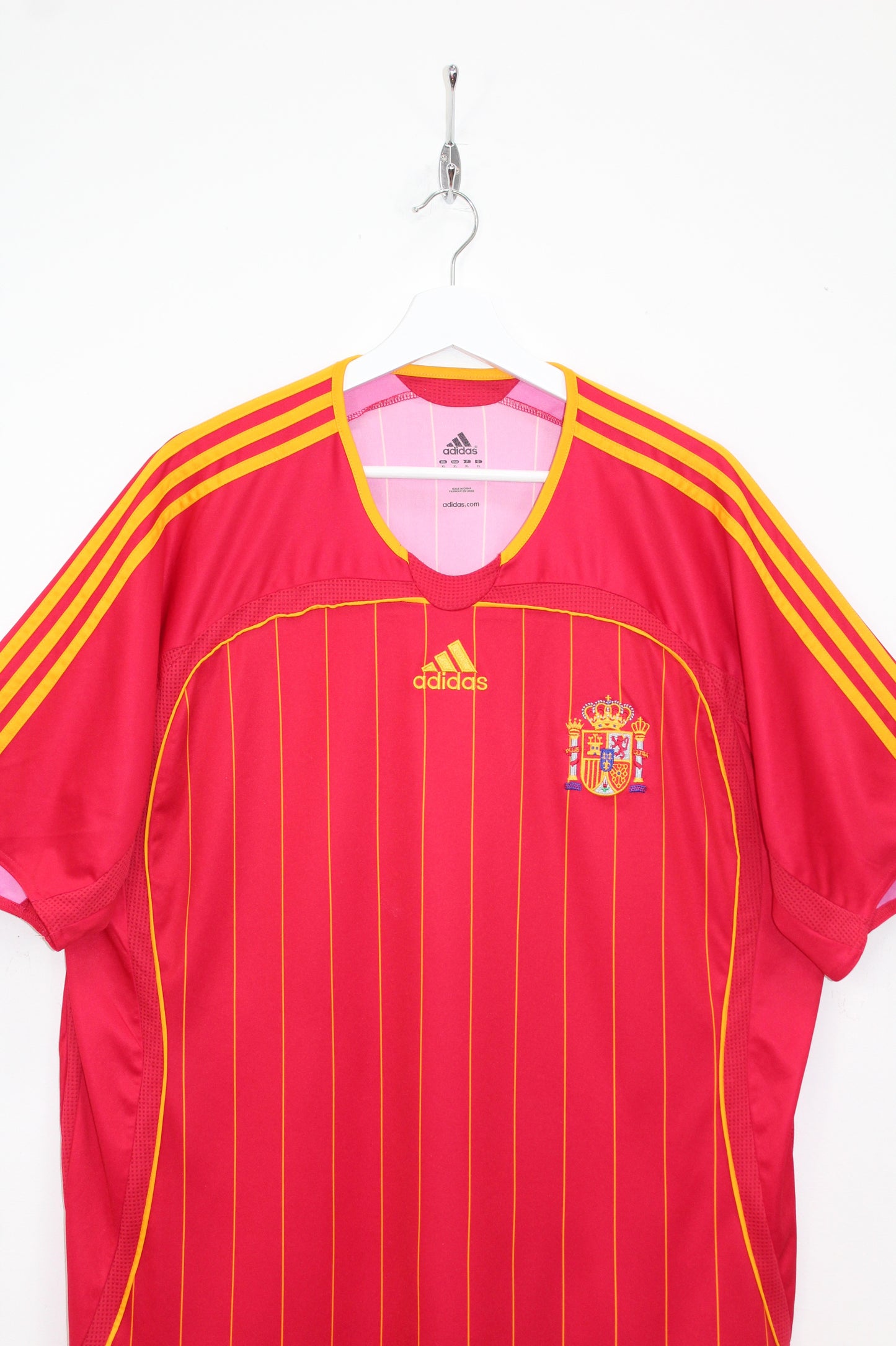 SPAIN 2006-08 ADIDAS HOME FOOTBALL SHIRT XL