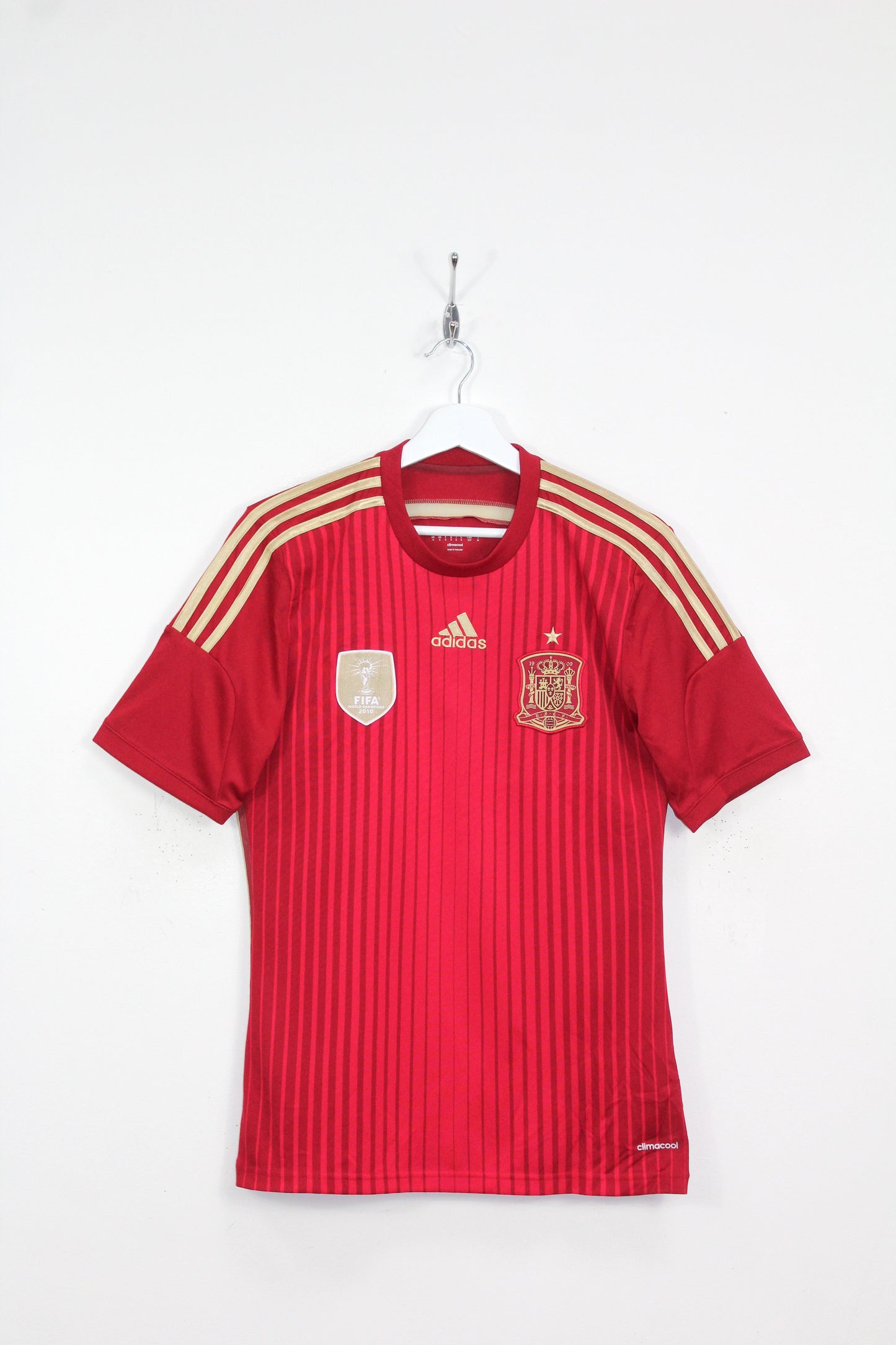 SPAIN WORLD CUP 2014 ADIDAS HOME FOOTBALL SHIRT SMALL
