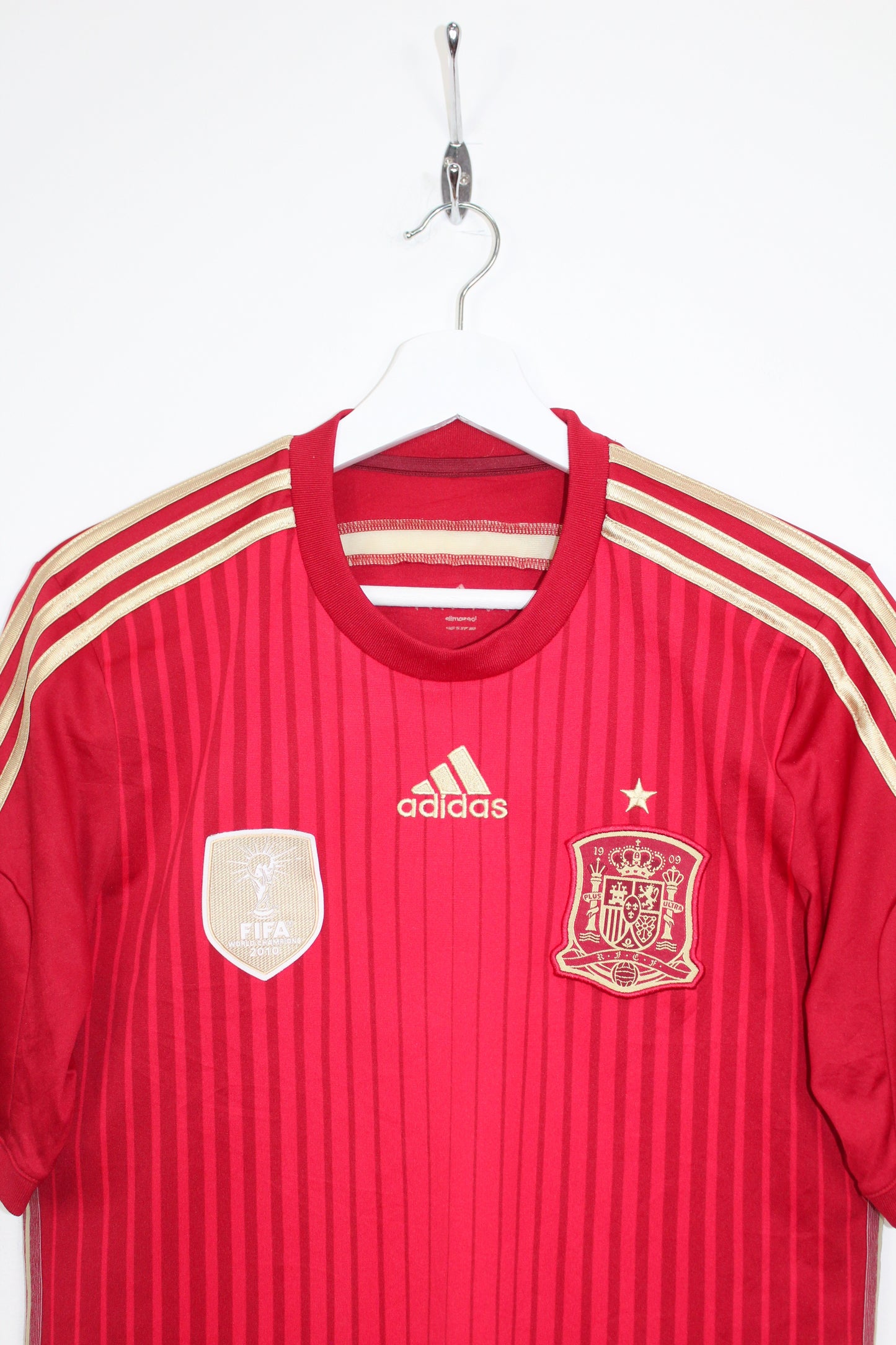 SPAIN WORLD CUP 2014 ADIDAS HOME FOOTBALL SHIRT SMALL