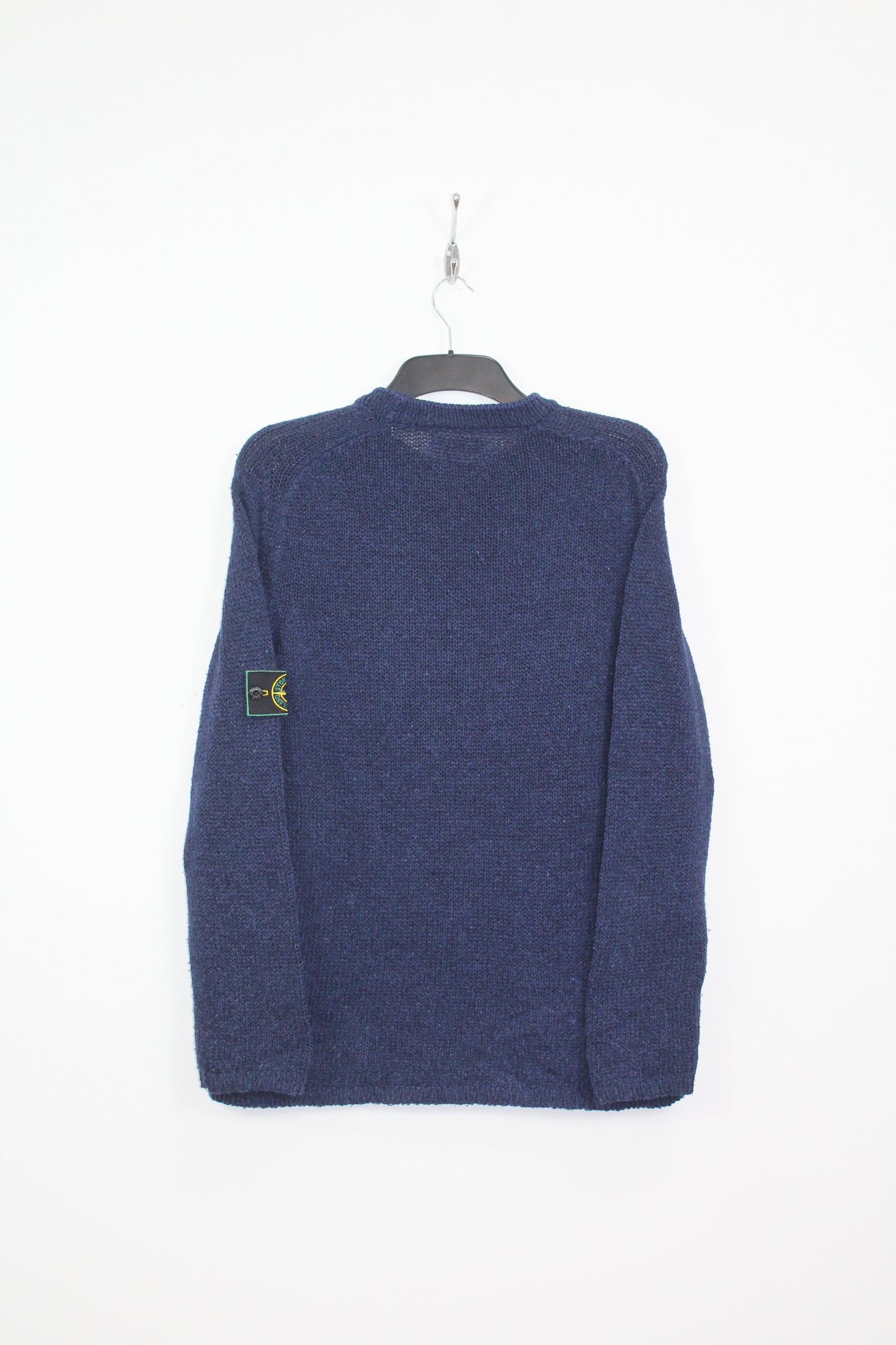 VINTAGE STONE ISLAND SS 1998 CREW NECK COTTON CHENILLE KNIT SWEATSHIRT MEDIUM