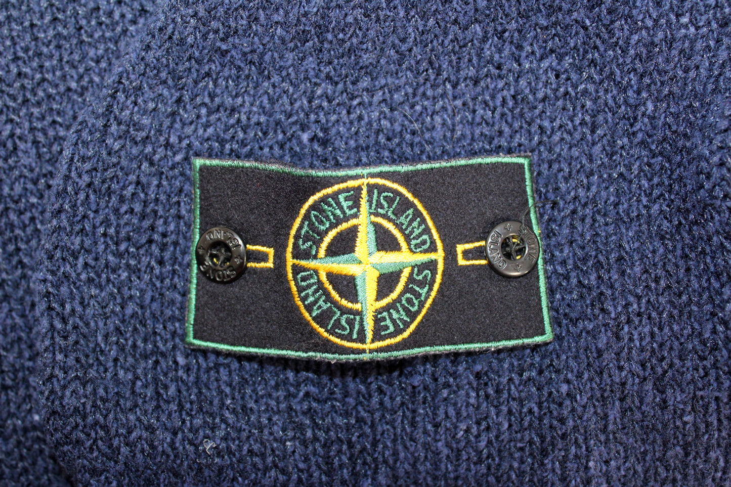 VINTAGE STONE ISLAND SS 1998 CREW NECK COTTON CHENILLE KNIT SWEATSHIRT MEDIUM