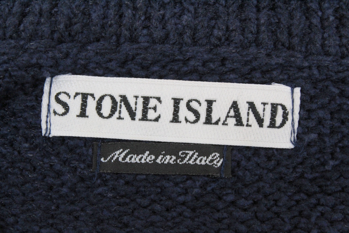 VINTAGE STONE ISLAND SS 1998 CREW NECK COTTON CHENILLE KNIT SWEATSHIRT MEDIUM